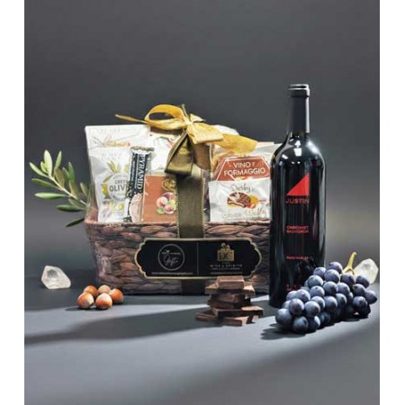 Justin Cabernet Sauvignon Bon Appetit Wine Gift Basket